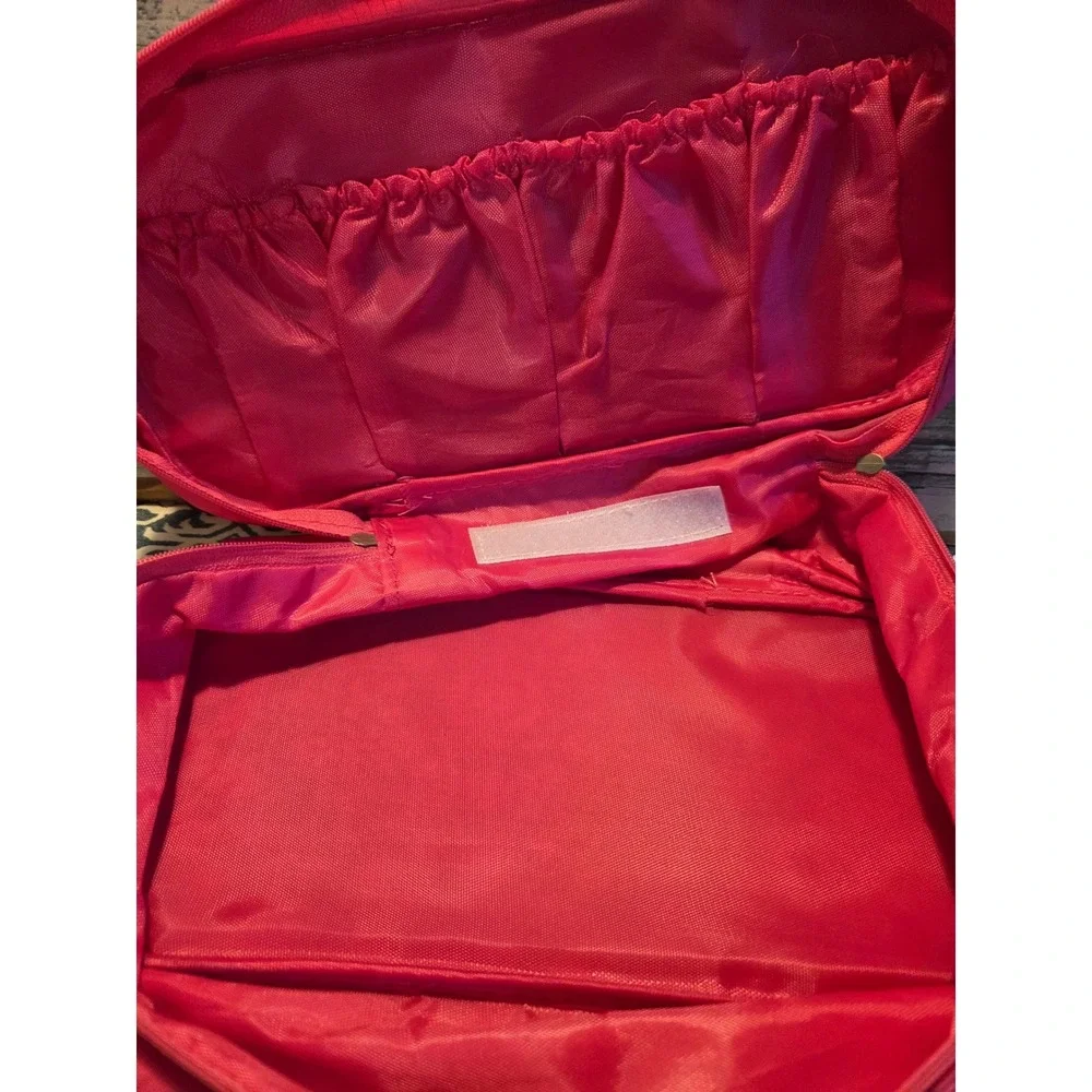 RONG BEI TRAVEL SERIES Pink‎ Cosmetic Bag Lingerie Jewelry Meds Organizer